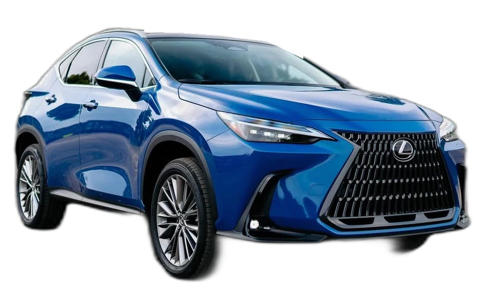Lexus SUV biru dalam banner sorotan demo, bukan promo nyata